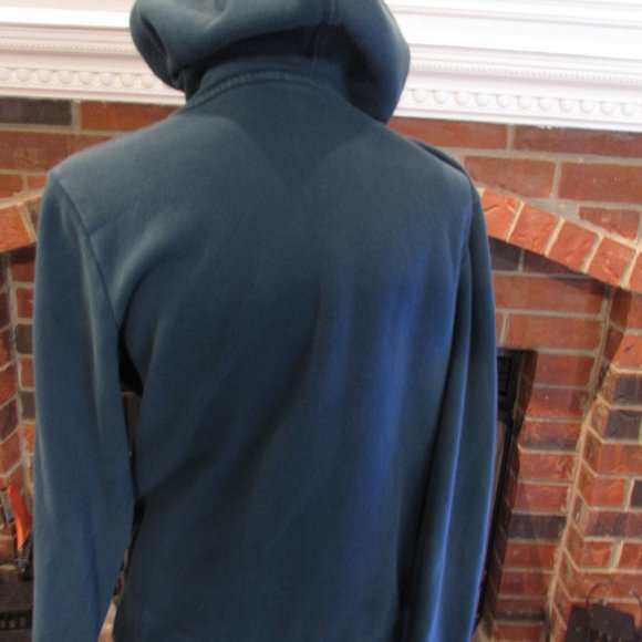 North Face Blue/Green Hoody with Pocket, Women's M - Picture 3 of 4